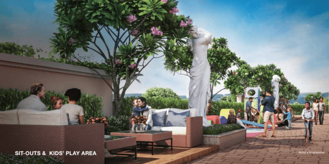 Sit Out and Kids Play Area