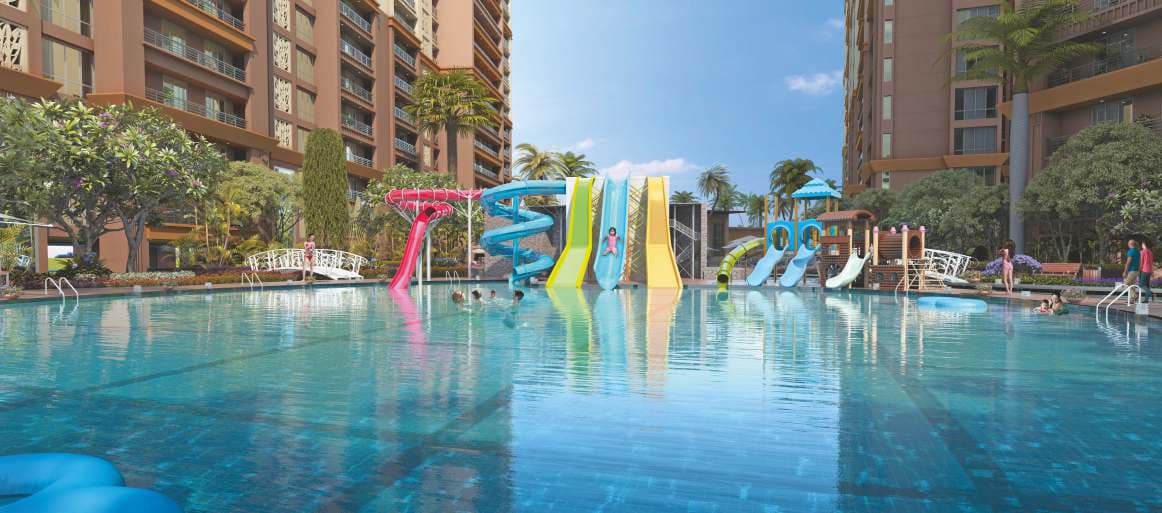 Water Slides and Children's Play Area