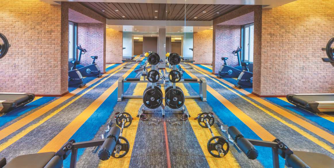 Well Equipped Gym Area