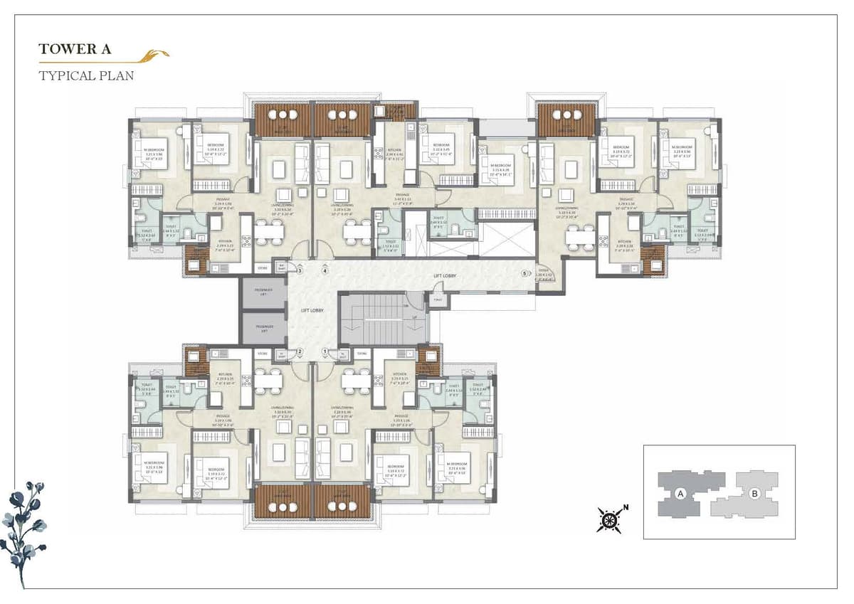 Tower A Typical Plan