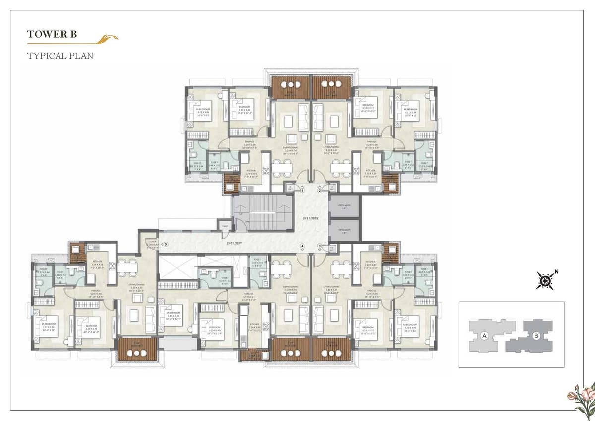 Tower B Typical Plan